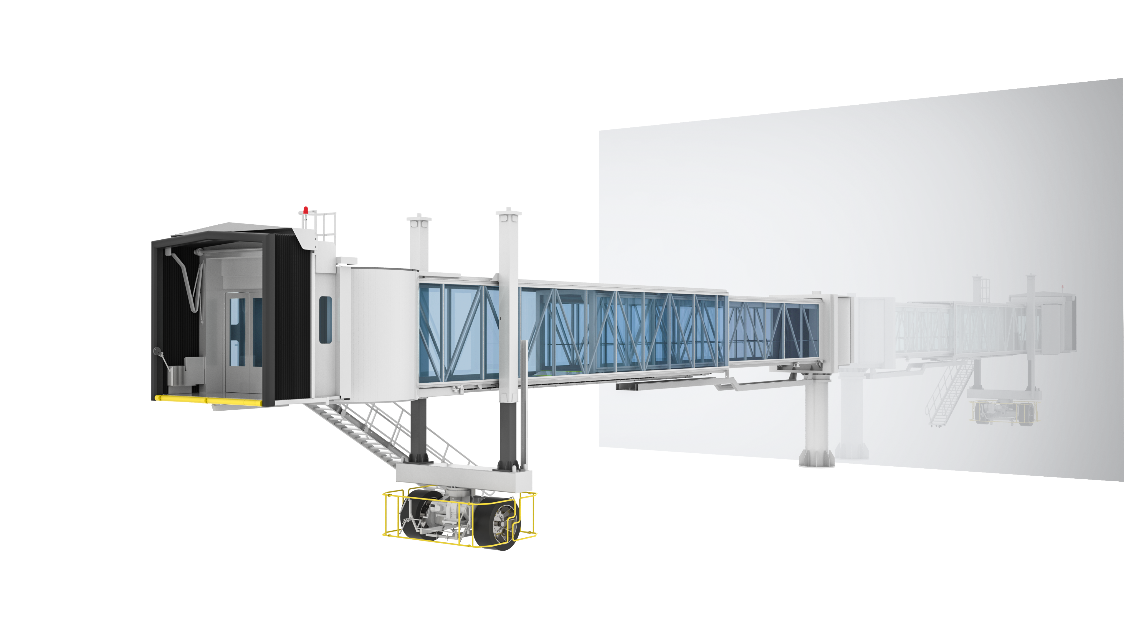 旋轉(zhuǎn)伸縮式登機(jī)橋