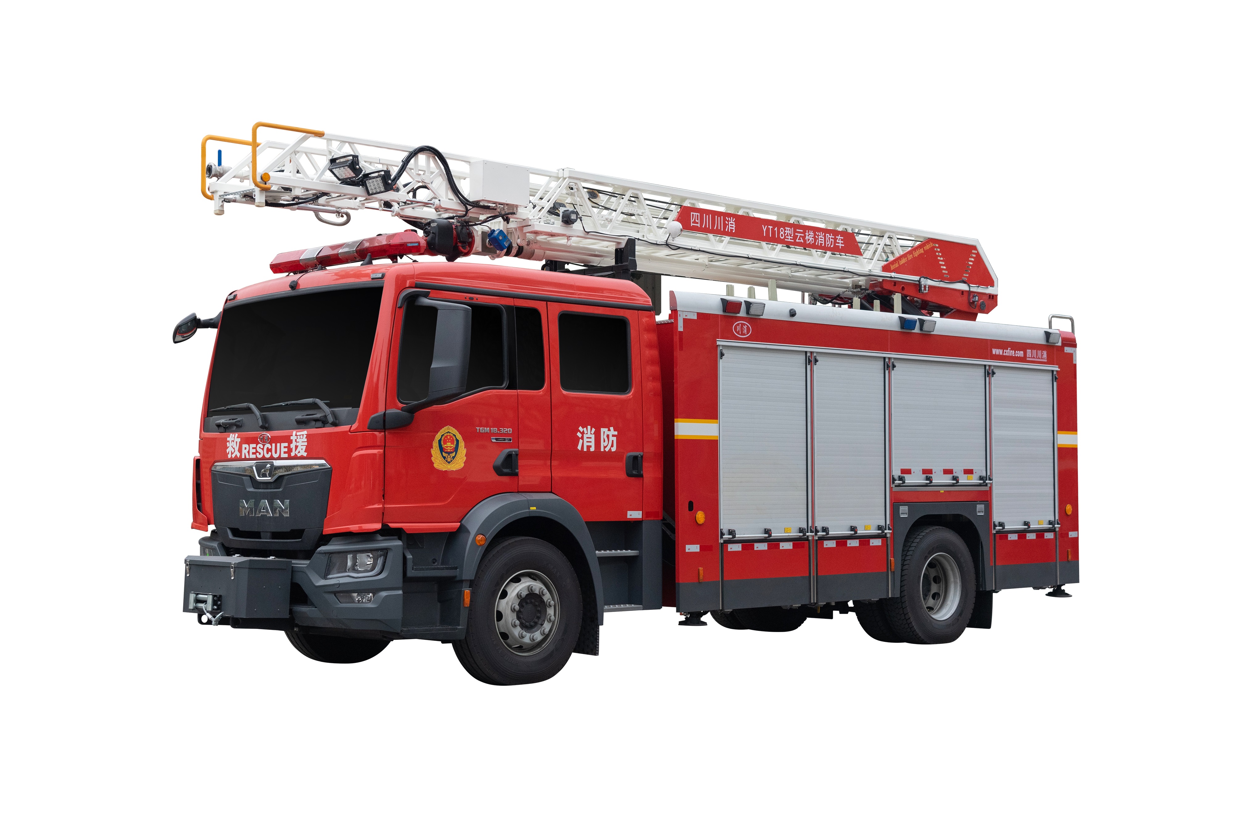 曼18米云梯消防車