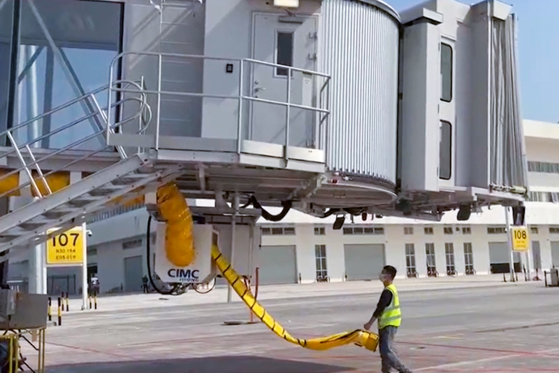 中集天達吉榮最新一代電動風管機產品首次成規模入駐國內民航機場